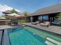 Villa Bayu Gita - Beach Front, View of Villa from the Pool